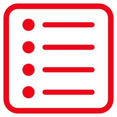 Öğeleri vektör simgesi bir çerçeve içinde