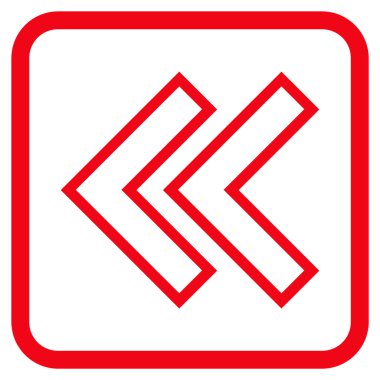 Shift Sol vektör simgesi bir çerçeve içinde