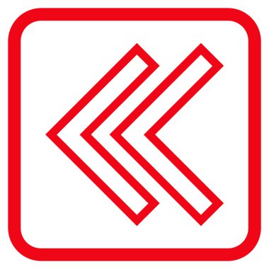 Shift Sol vektör simgesi bir çerçeve içinde