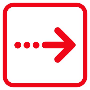 Doğru vektör simgesi bir çerçevede göndermek