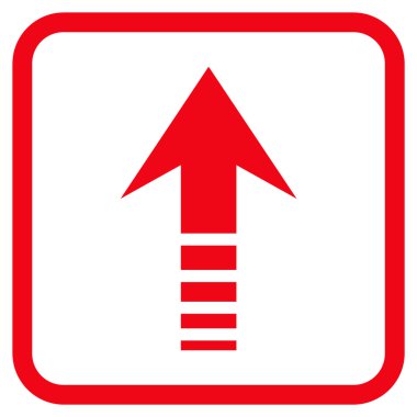 Vektör simgesi bir çerçeve içinde gönder