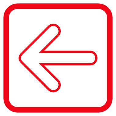 Yuvarlak ok vektör simgesi bir çerçevede yaptı.