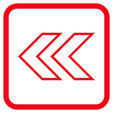 Shift Sol vektör simgesi bir çerçeve içinde