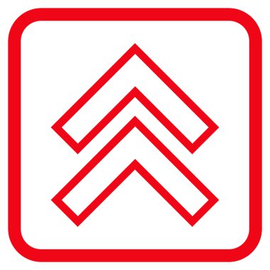 Vektör simgesi bir çerçeve içinde yukarı kayması