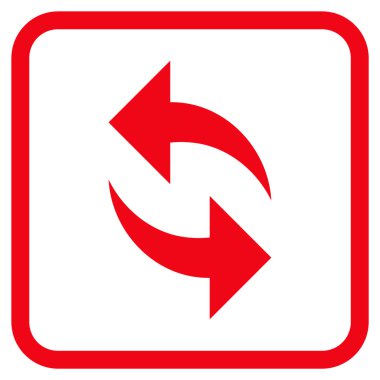 Vektör simgesi bir çerçeve içinde yenileme