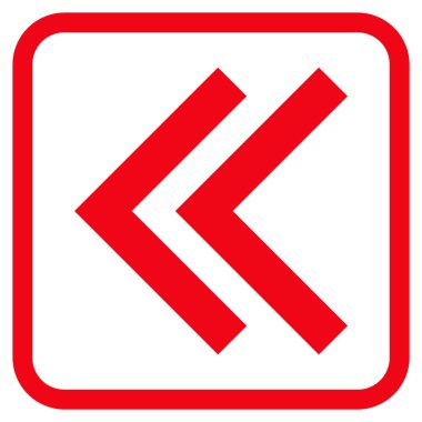 Shift Sol vektör simgesi bir çerçeve içinde