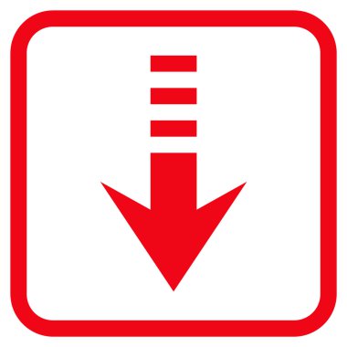 Vektör simgesi bir çerçeve içinde gönderin