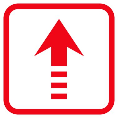 Vektör simgesi bir çerçeve içinde gönder