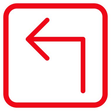 Sol vektör simge bir çerçevede açmak