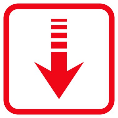 Vektör simgesi bir çerçeve içinde gönderin