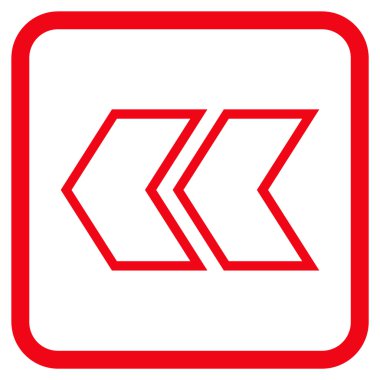 Shift Sol vektör simgesi bir çerçeve içinde