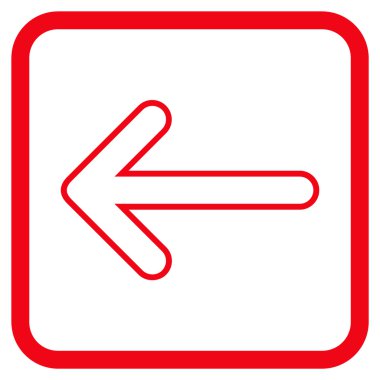 Yuvarlak ok vektör simgesi bir çerçevede yaptı.