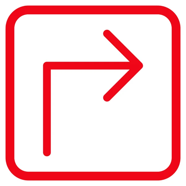 Otočit vpravo vektorové ikony v rámečku — Stockový vektor