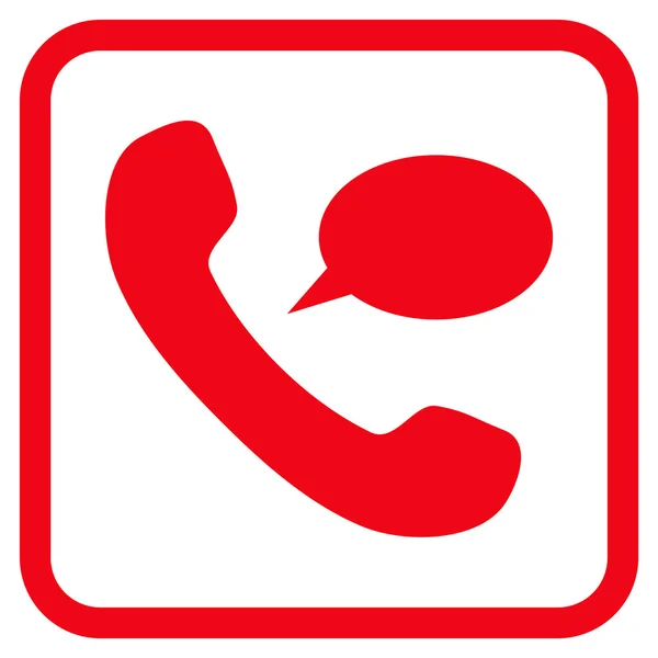 Ícone do vetor da mensagem do telefone em uma armação —  Vetores de Stock