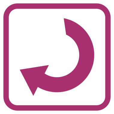 Vektör simgesi bir çerçeve içinde döndürme