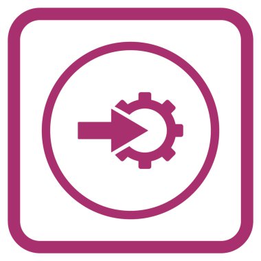 COG Tümleştirme vektör simgesi bir çerçeve içinde