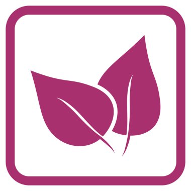 Flora Bitki vektör simgesi bir çerçeve içinde