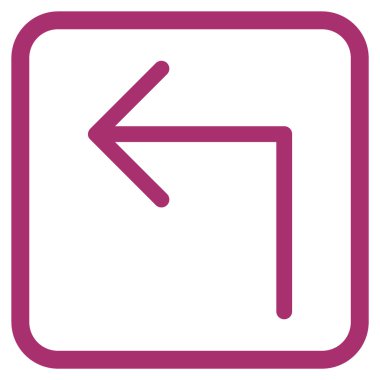 Sol vektör simge bir çerçevede açmak