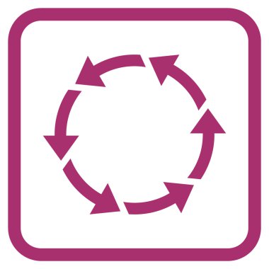 Bir çerçeve içinde CCW vektör simge döndürmek