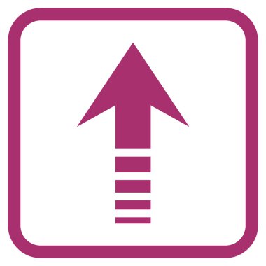 Vektör simgesi bir çerçeve içinde gönder