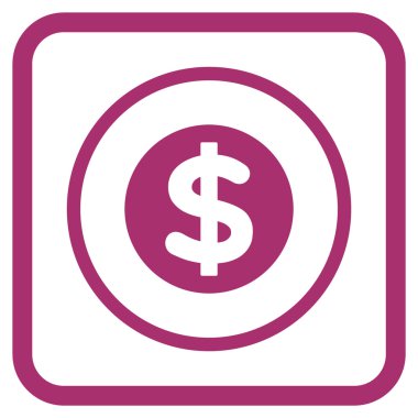 Finans vektör simgesi bir çerçeve içinde