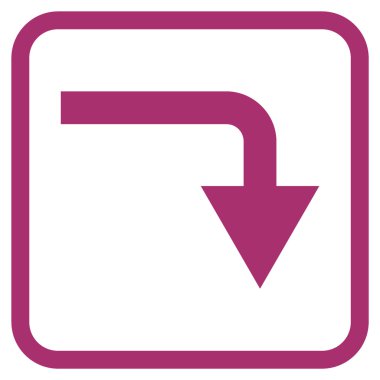 Vektör simgesi bir çerçeve içinde geri çevirmek