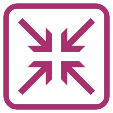 Oklar vektör simgesi bir çerçeve içinde collide