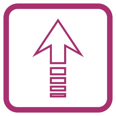 Vektör simgesi bir çerçeve içinde gönder