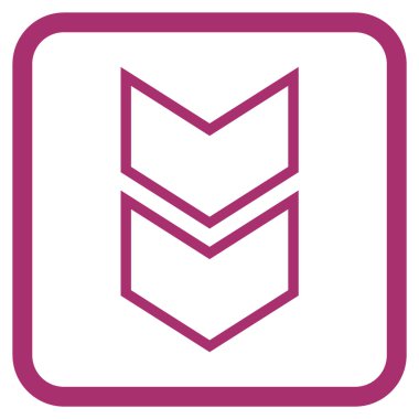 Vektör simgesi bir çerçeve içinde aşağı kaydır