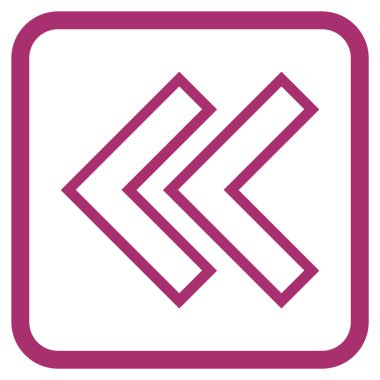 Shift Sol vektör simgesi bir çerçeve içinde