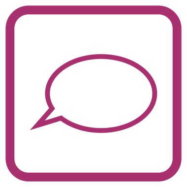 İpucu bulut vektör simgesi bir çerçeve içinde