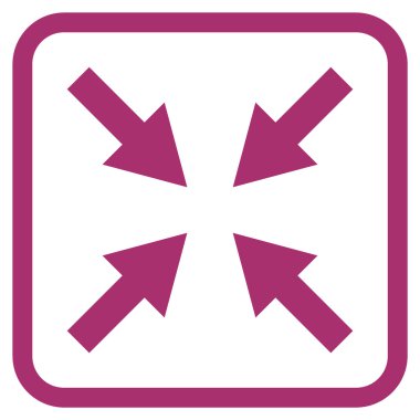 Oklar vektör simgesi bir çerçeve içinde sıkıştırmak