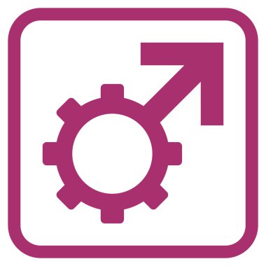 Teknolojik Potence vektör simgesi bir çerçeve içinde