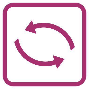 Exchange oklar bir çerçeve içinde simge vektör