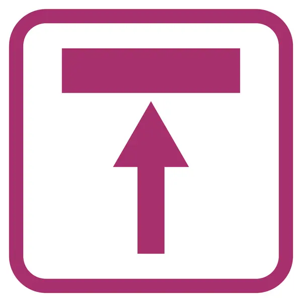 Spostare l'icona vettoriale superiore in una cornice — Vettoriale Stock