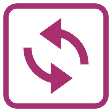 Exchange oklar bir çerçeve içinde simge vektör