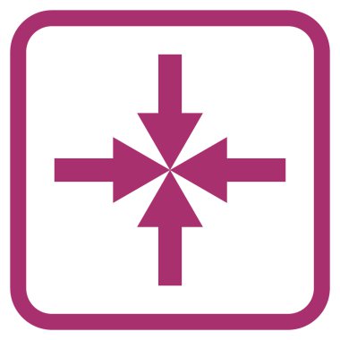 Oklar vektör simgesi bir çerçeve içinde sıkıştırmak