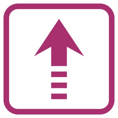 Vektör simgesi bir çerçeve içinde gönder