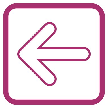 Yuvarlak ok vektör simgesi bir çerçevede yaptı.