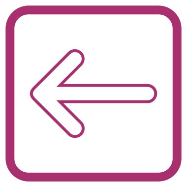 Yuvarlak ok vektör simgesi bir çerçevede yaptı.