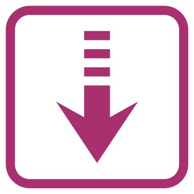 Vektör simgesi bir çerçeve içinde gönderin