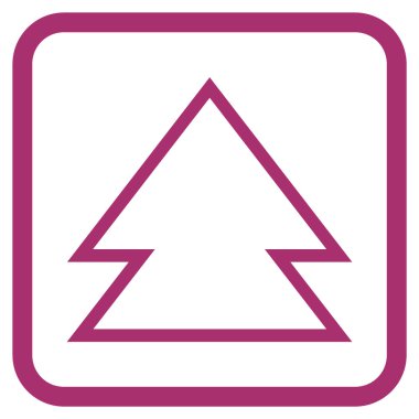 Yön yukarı vektör simgesi bir çerçeve içinde