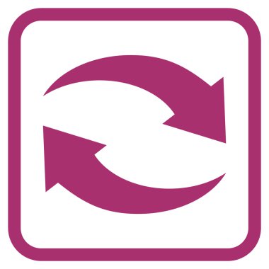 Exchange oklar bir çerçeve içinde simge vektör