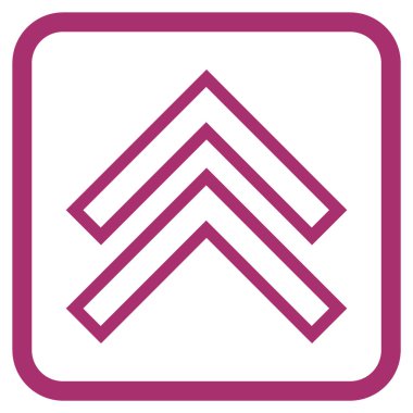 Vektör simgesi bir çerçeve içinde yukarı kayması