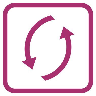 Vektör simgesi bir çerçeve içinde yenileme