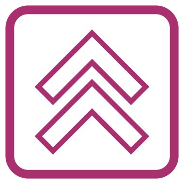 Vektör simgesi bir çerçeve içinde yukarı kayması