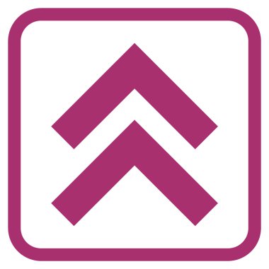 Vektör simgesi bir çerçeve içinde yukarı kayması