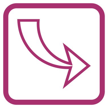 Vektör simgesi bir çerçeve içinde Yinele