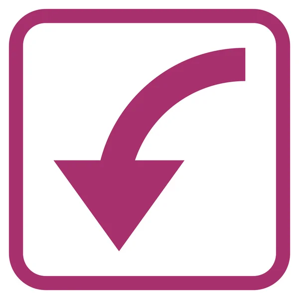 Ccw Vector Icon In een Frame draaien — Stockvector