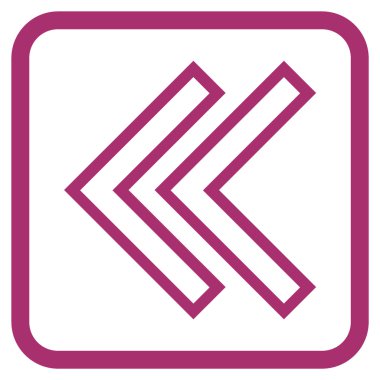 Shift Sol vektör simgesi bir çerçeve içinde